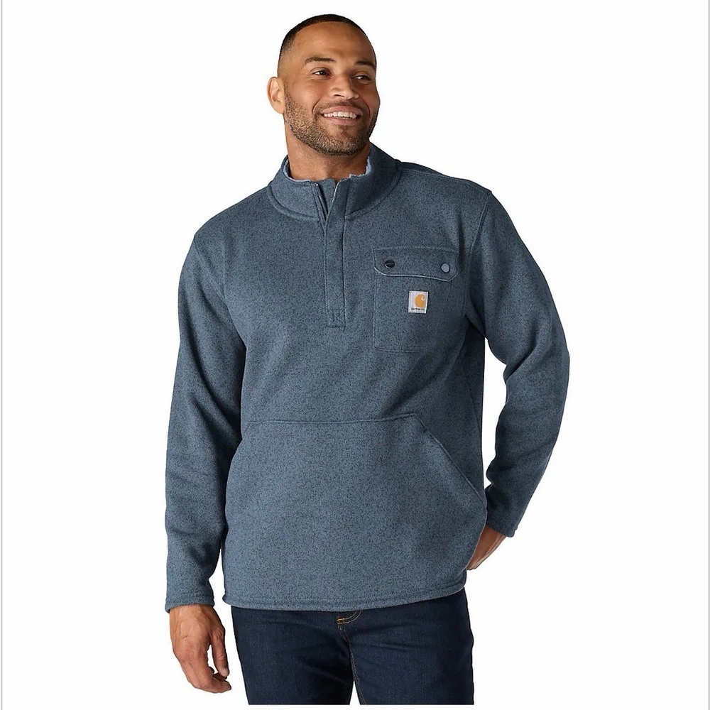 Carhartt Men’s RELAXED FIT MIDWEIGHT QUARTER-ZIP POCKET SWEATER FLEECE